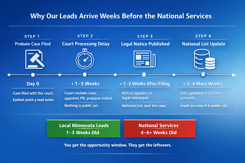 Minnesota probate lead service